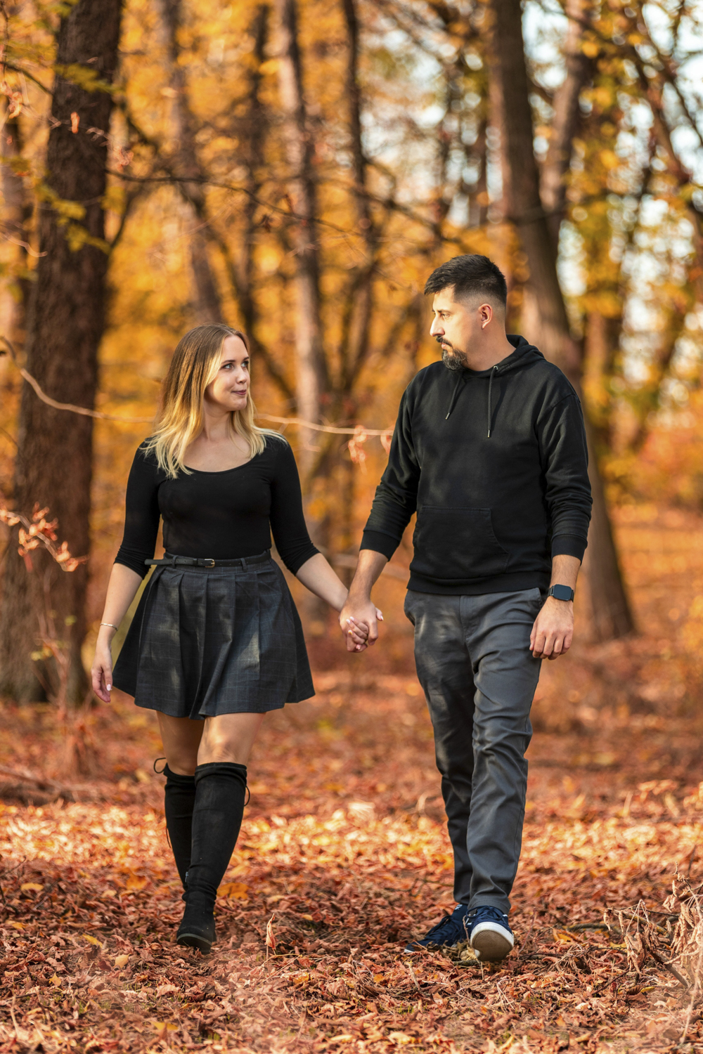 Kristi & Arpi jesenje fotografisanje para — fotografija 11